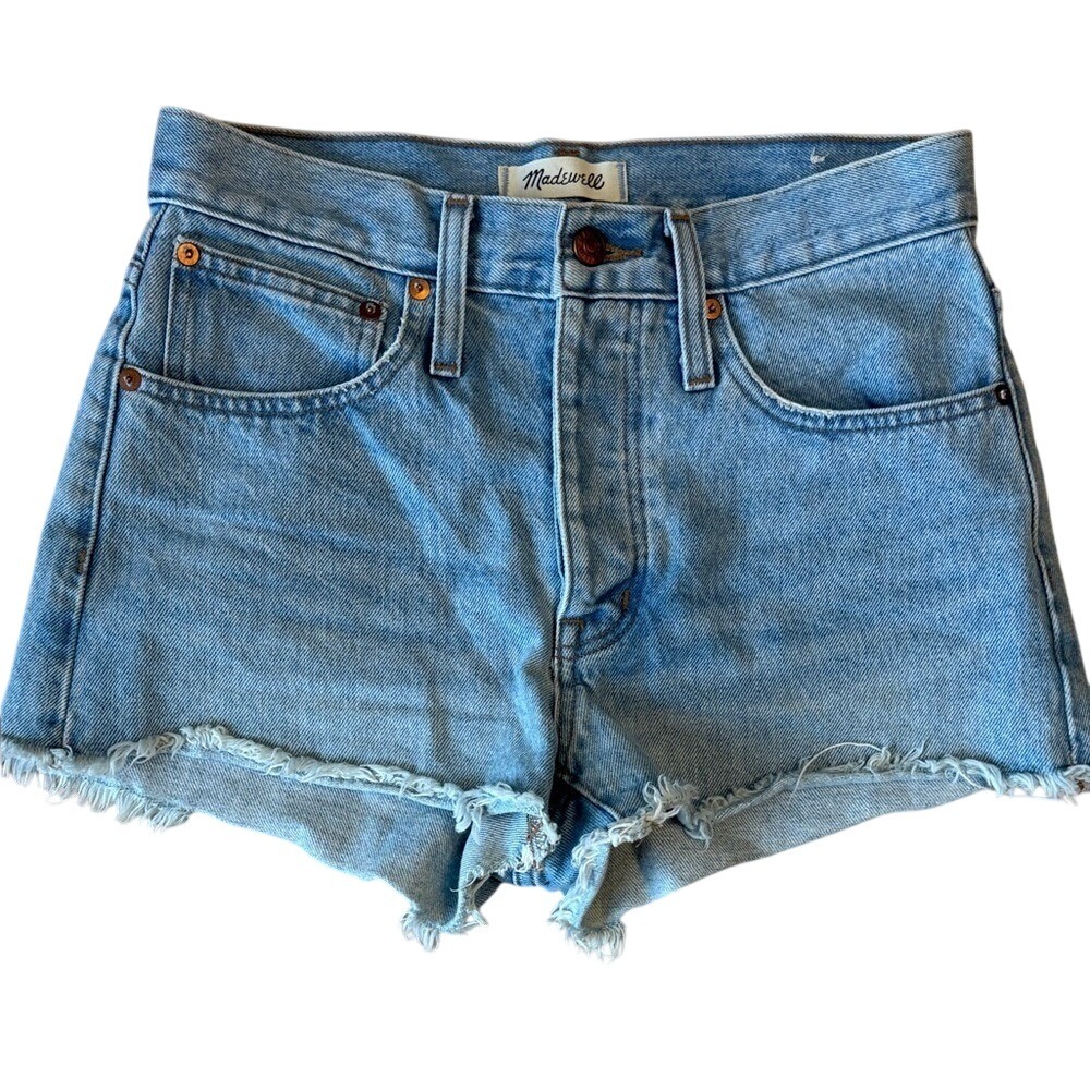 Madewell Blue Denim Relaxed Women Shorts Size 24